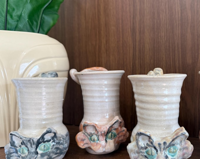 Studio Art Pottery Cat Mugs