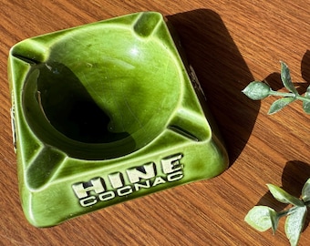 1960s Mid-Century Hine Cognac Cafe Ashtray