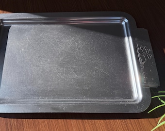 Mid-Century Nautical Decorative Tray with Clipper Ship Motif