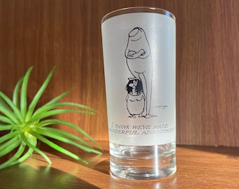 MCM 1950s Herb Gardner "The Nebbishes" Cartoon Highball Glass