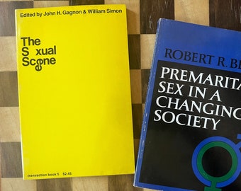 Vintage Sex Books, Pair, The Sexual Scene and Premarital Sex in a Changing Society