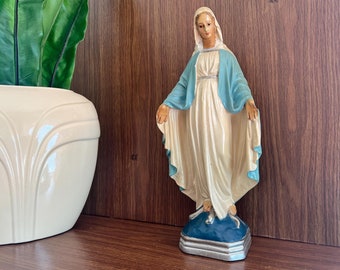 Vintage Virgin Mary Catholic Statue