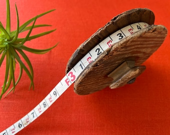 Vintage Keuffel & Esser Wooden Surveyor's Tape Measure