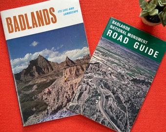 Vintage Badlands National Park Book Travel Guides