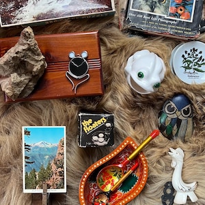 Vintage Mystery Box, Antique Curated Blind Box, Cottagecore, Dark Academia, Goth, Retro Gift Baskets 画像 18