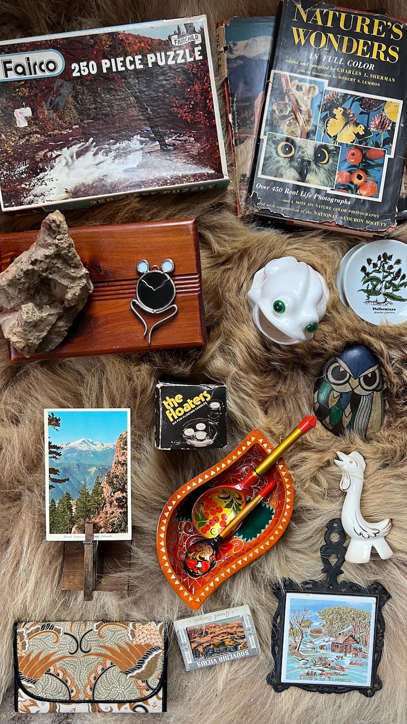 Vintage Mystery Box, Antique Curated Blind Box, Cottagecore, Dark Academia, Goth, Retro Gift Baskets 画像 18
