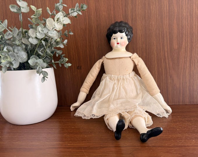 Antique China Head Doll, 15"
