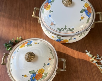 Villeroy & Boch Floral Pattern Fissler Asta Dutch Ovens Set