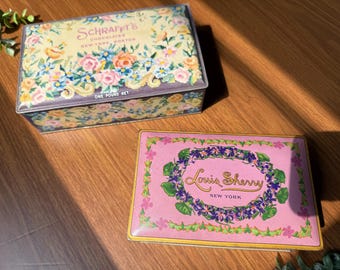 1940s Chocolate Boxes from Louis Sherry and Schrafft's New York