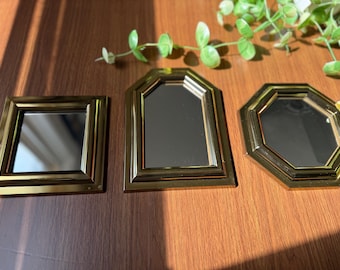 Vintage 1980s Small Wall Mirrors, Set of Three