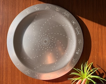Art Deco Constellation Platter with Zodiac Signs