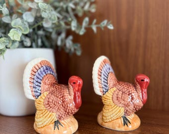 Ceramic Turkey Salt and Pepper Shakers