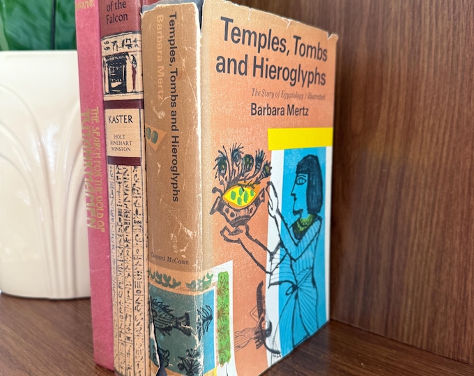 Collection of Vintage Decorative Books about Ancient Egypt