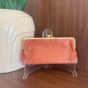 Cartera de cuero vintage, cartera triple para mujer con monedero, regalo de aniversario de cuero para ella, cartera Buxton para mujer, cartera larga retro