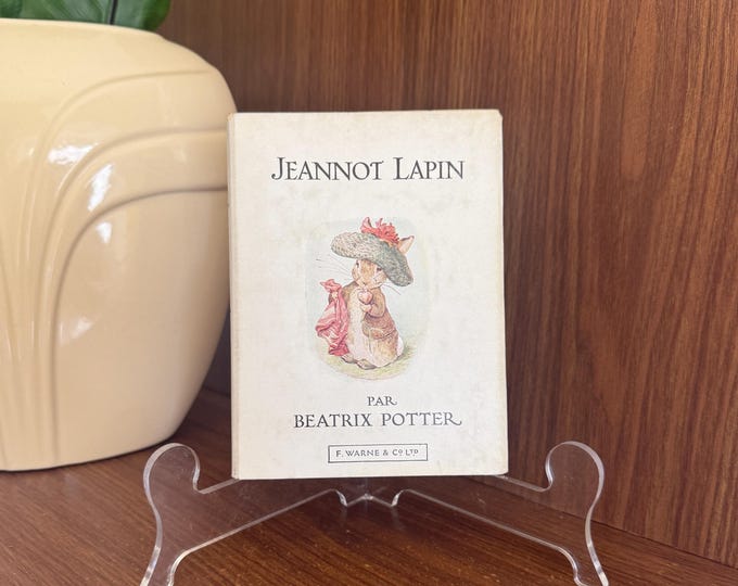 1945 Histoire de Jeannot Lapin by Beatrix Potter (Tale of Benjamin Bunny in French)