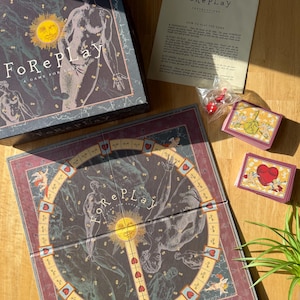 Vintage Sexy Romantic Board Game, Date Night Box, Gift for Lovers, Boyfriend, Date Ideas, Love Coupons