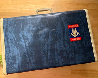 Vintage Samsonite Luggage Carry-On Suitcase with Travel Sticker