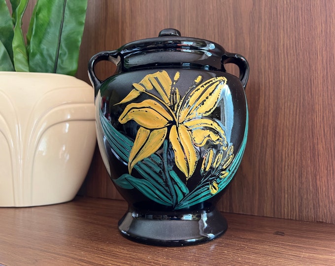 Vintage Ceramic Urn Style Vessel, Vase or Storage Canister