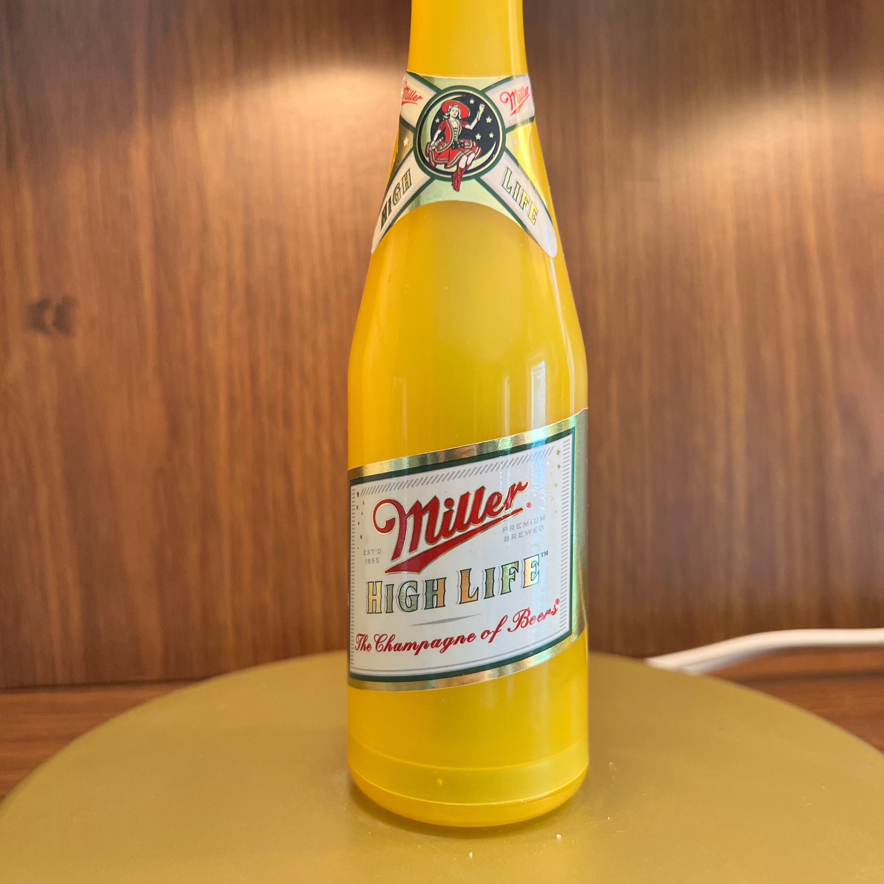 Vintage Miller High Life Rotating Novelty Table Lamps Vintage Miller High Life Rotating Novelty Table Lamps