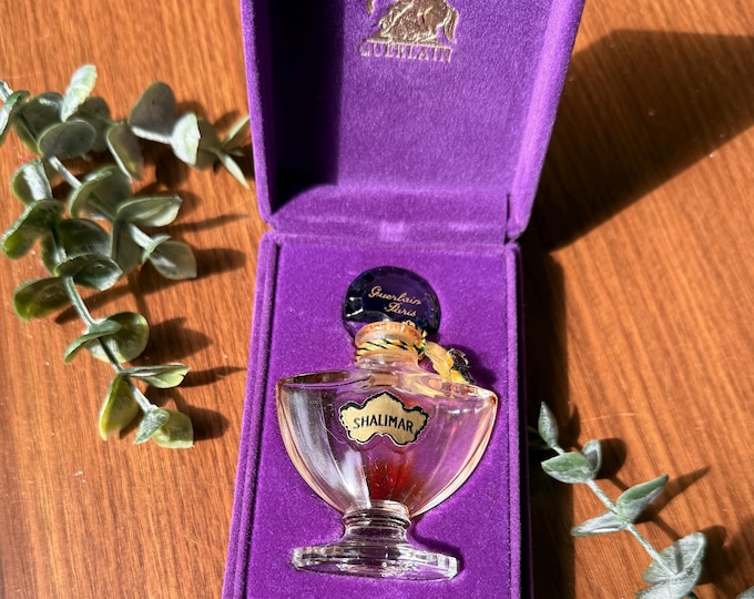 Vintage Guerlain Paris Shalimar Perfume Bottle