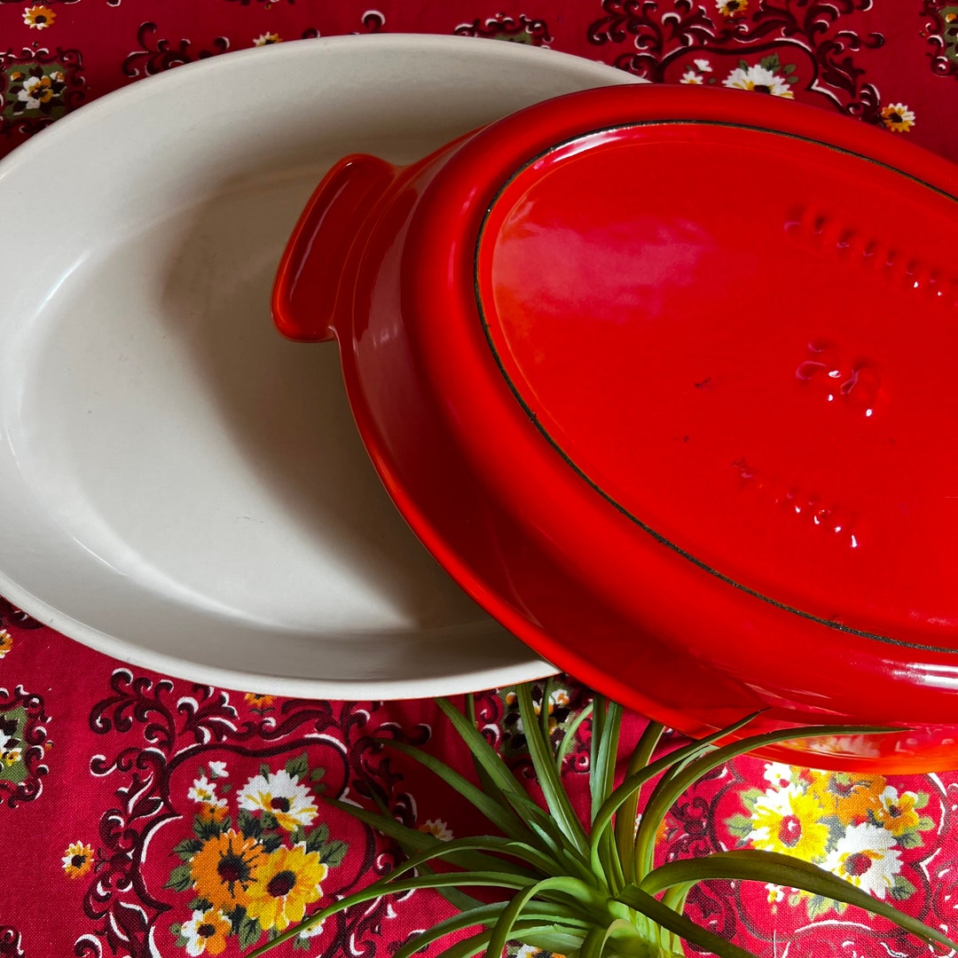 Le Creuset French Cookware Orange Casserole Dishes Etsy