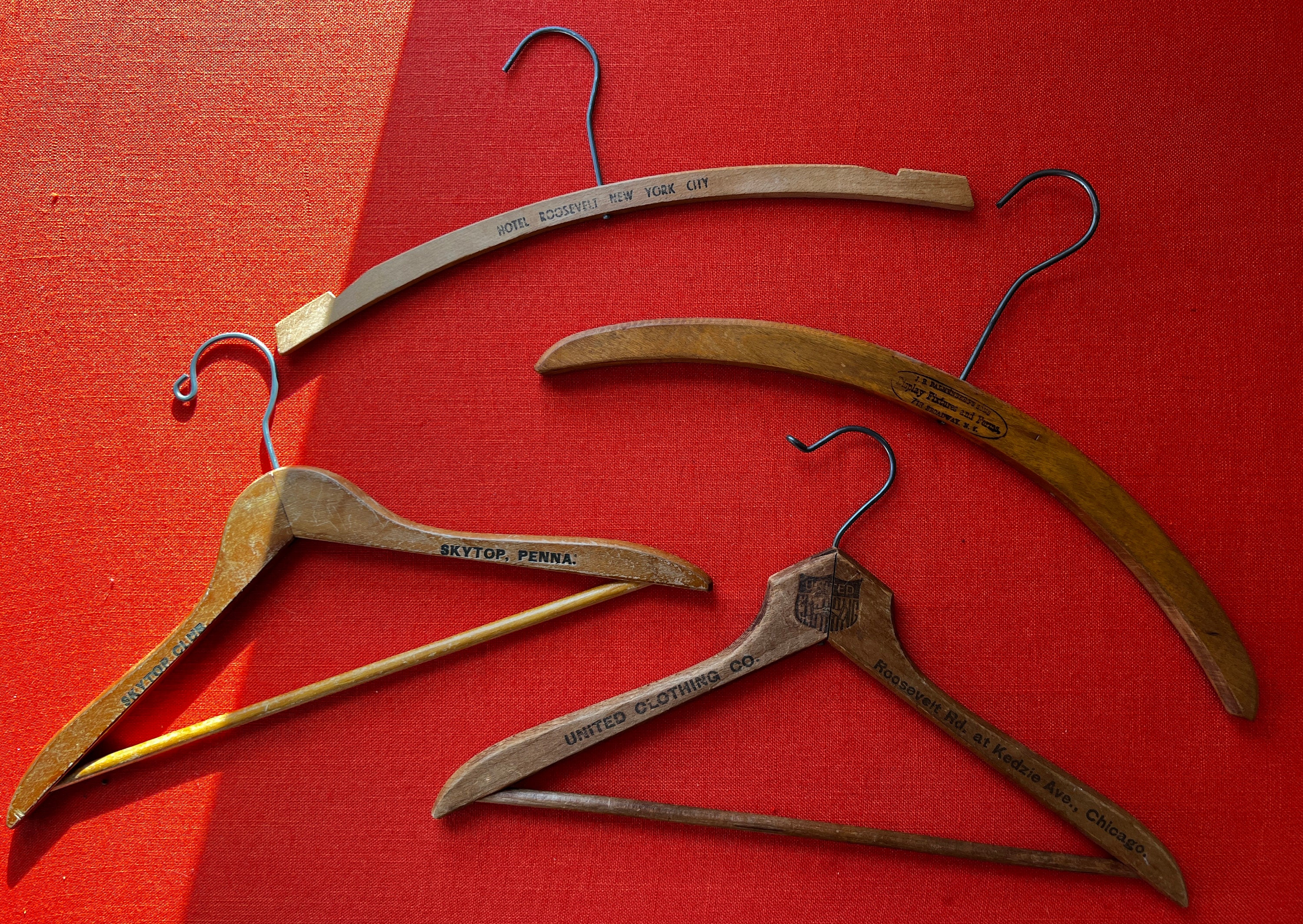 Antique wooden hangers sale