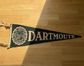 1960s Dartmouth University Felt Pennant Banner