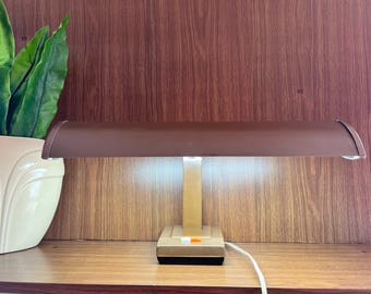 Mid Century Modern Desk Lamp, Industrial Metal Adjustable Gooseneck Task Lamp