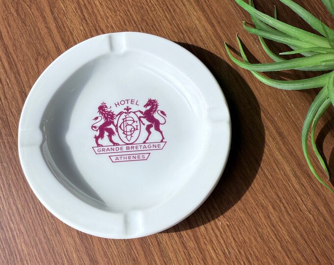 Vintage Ashtray from Hotel Grande Bretagne in Athens, Greece