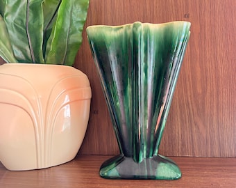 1940s Hollywood Regency Footed Flower Vase