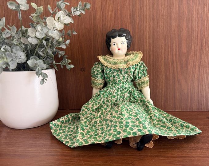 Antique China Head Doll, 15"