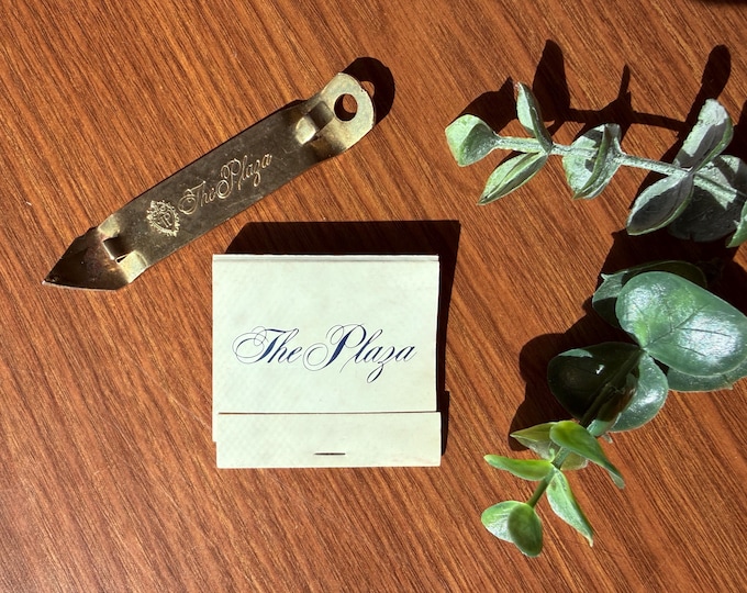 Vintage The Plaza Hotel Matches and Bottle Opener