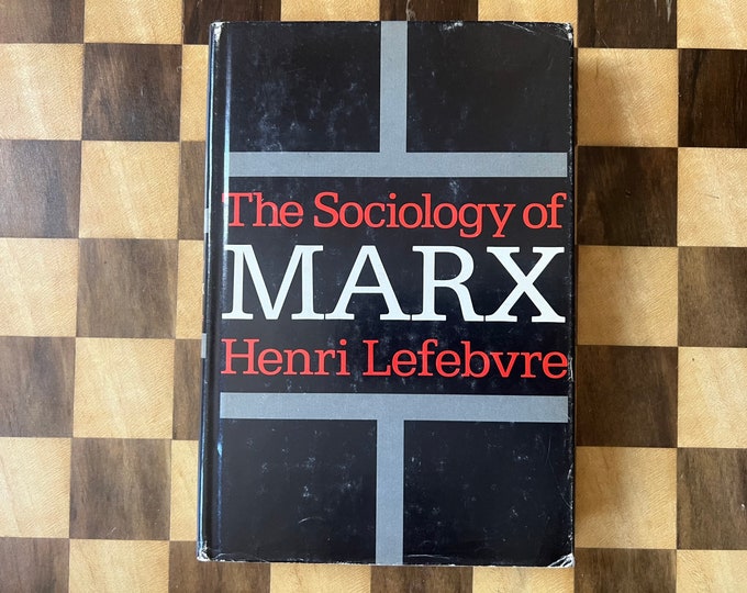 Vintage Karl Marx Book, Henri Lefebvre "Sociology of Marx", 1968 Hardcover