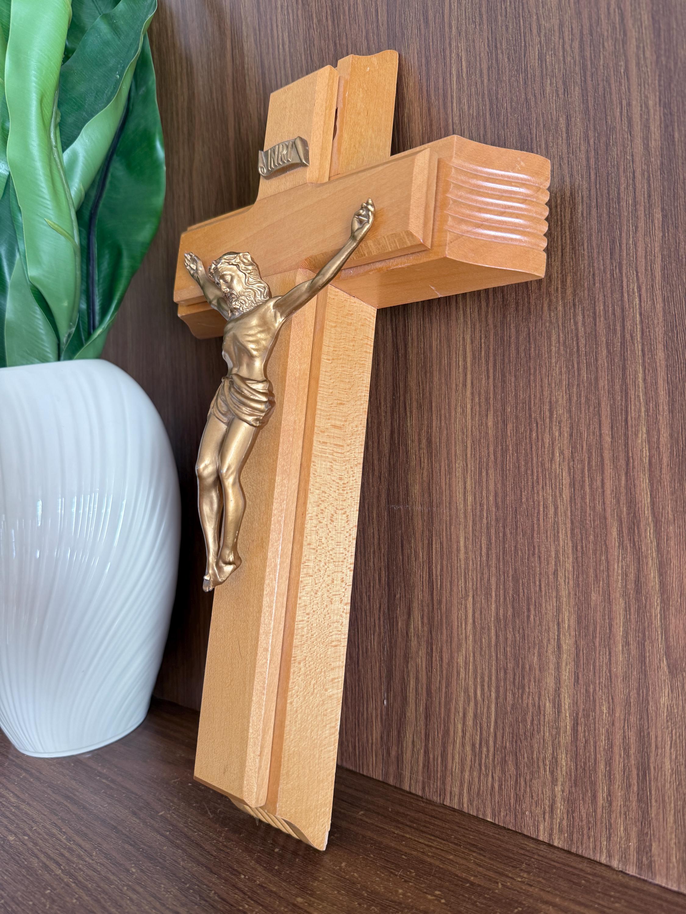 Vintage Last Rites Crucifix, Sick Call Set With Candles and Holy