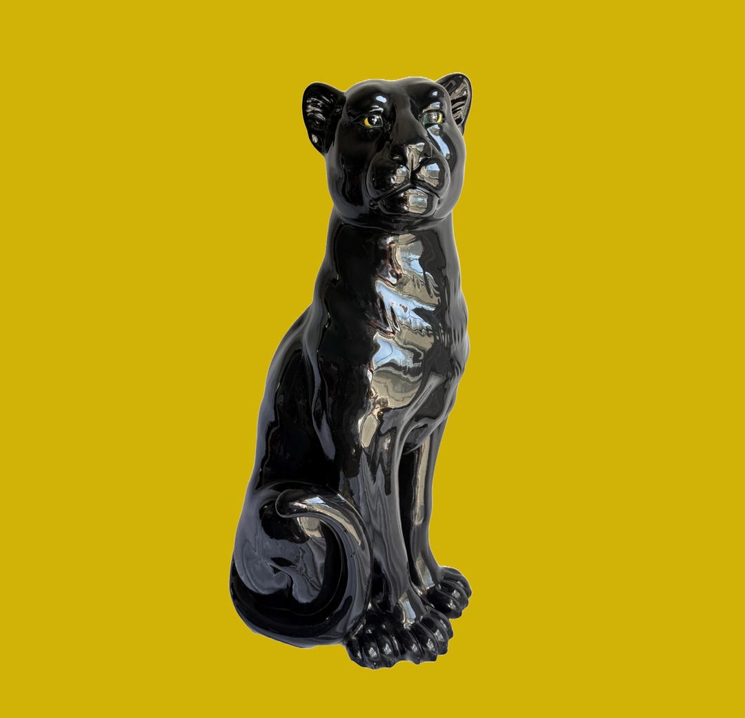 ALLIGATOR 特注品 STANDING 165 BLACK PANTHER Amazon.com: BLACK PANTHER, JAGUAR sculpture by John Perry 12
