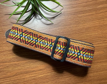 Vintage Guitar Strap in Sunburst Color Scheme