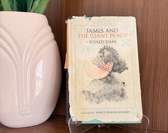 James and the Giant Peach, Rare Blue Cloth Boards, First Edition 1961 Hardcover