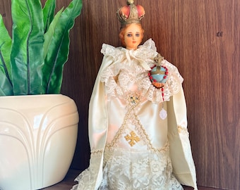 Vintage Infant Jesus of Prague Statue