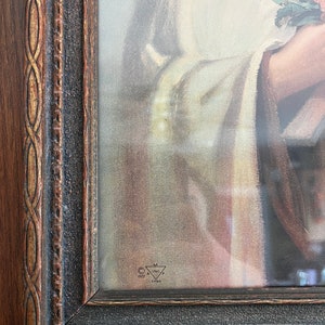 St Therese of Lisieux Portrait, Catholic Art Print Lithograph, Framed ...