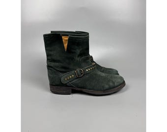 Florentini + Baker enkellaarsjes voor heren in distressed suède stijl, maat EU 39 (Y1175)