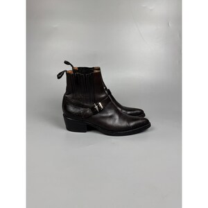 Wrangler Western Ankle Boots USA Vintage 60s Leather Zip Cuban Heel 7D Wrangler Western Boots for Men for Sale | Shop New & Used  main image 4