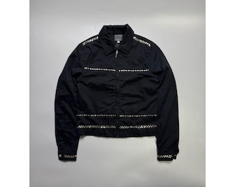 Women's Versace Jeans Couture Y2K Studded Cotton Jacket Size M (Y1110)