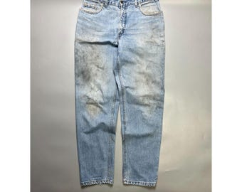 Men's Levi's 726 Vintage Distressed Denim Jeans Pants Size 33/32 (Y1062)