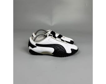 Puma Mostro Vintage Vita Lädersneakers Herr Storlek US 7.5, EU 40 (Y1256)