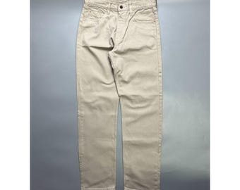 Men's Levi's 615 MINT Vintage Orange Tab Beige Denim Jeans Pants Size 32/32 (Y1065)