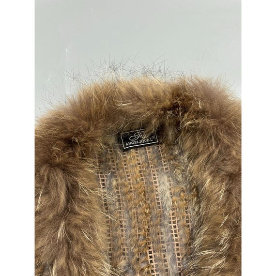 Unisex Angelique.L Marmor Rabbit Fur Vests Size L/XL (Y1277) View 3