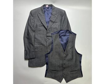 Men's SuitSupply Blazer And Gilet Wool Suit Size IT 48