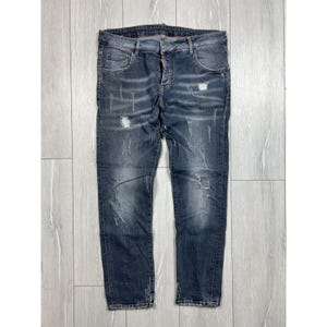 Men&#39;s Dsquared2 Distressed Denim Jeans Pants Size IT 54 (Y0107)