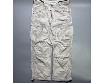 Men's G-Star RAW Camo Vintage Cargo Rap Pants Size 35 (Y1164)