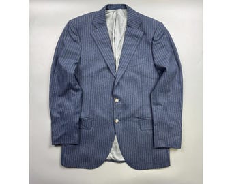 Men's SuitSupply Striped Two Button Wool Blazer Size IT 52 (Y1245)